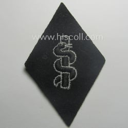 Waffen-SS-pattern, machine-embroidered and/or black- and white-coloured sleeve-insignia (ie....