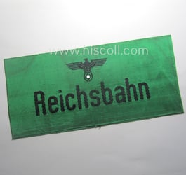 DRB- (ie. 'Deutsche Reichsbahn'-) related armband entitled: 'Reichsbahn'...