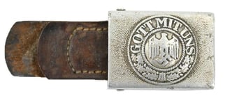 German WH Beltbuckle with Tab 'St. Merkl' 1939