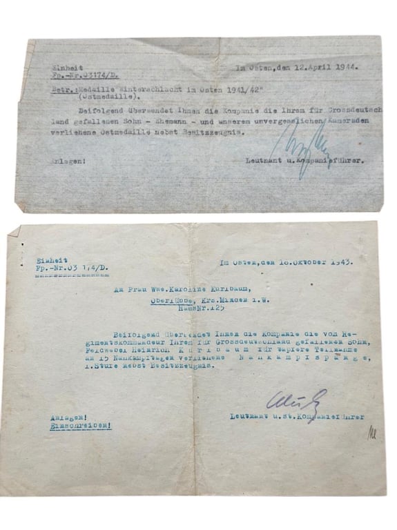 Grouping - Feldwebel Heinrich Kurlbaum