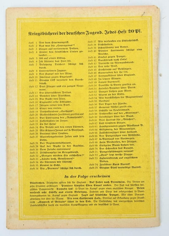 German Hitler Youth Booklet 'Husarenstreich auf Englischem Boden'