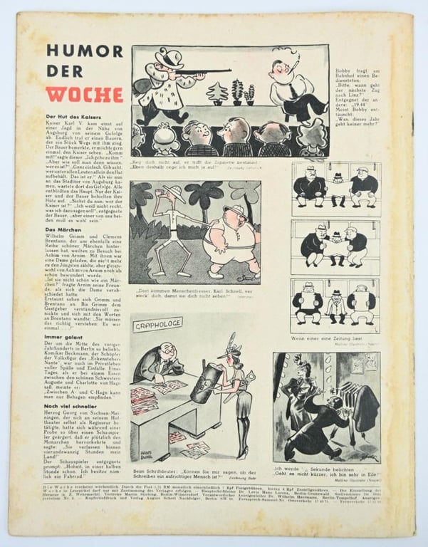 German Third Reich Magazine 'Die Woche' 1943