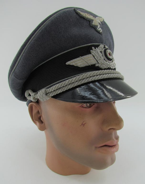 Luftwaffe Officer Visor cap ‘Schirmmütze’ by Erel ( Rare )