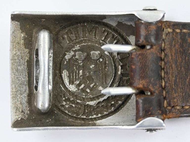 German WH Beltbuckle with Tab 'Wiedmann' 1937