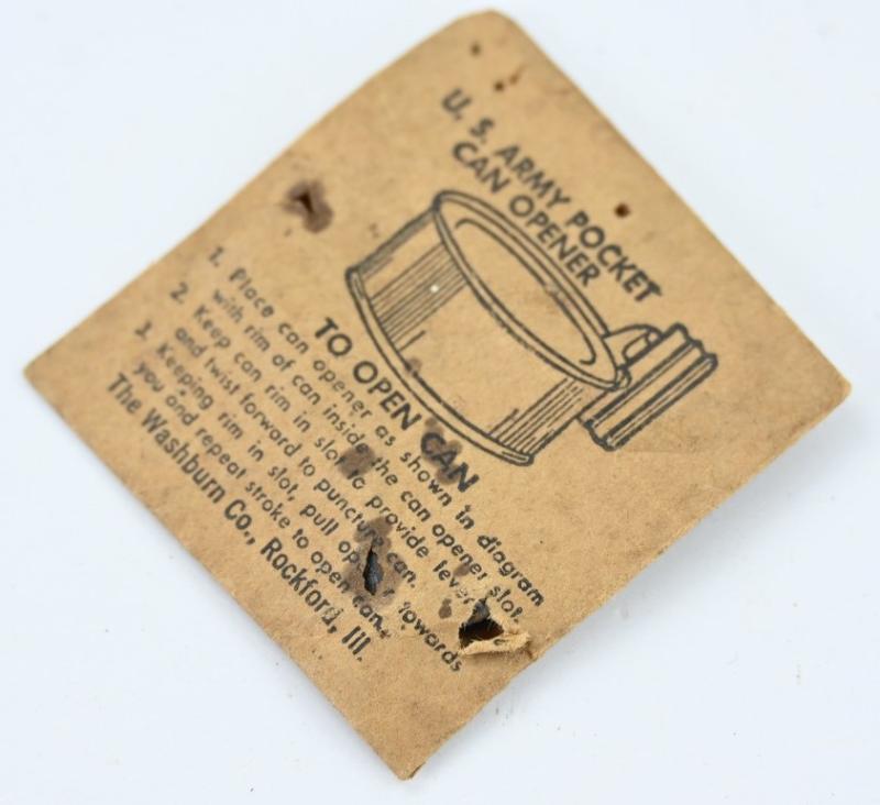 US WW2 Tin Can Opener