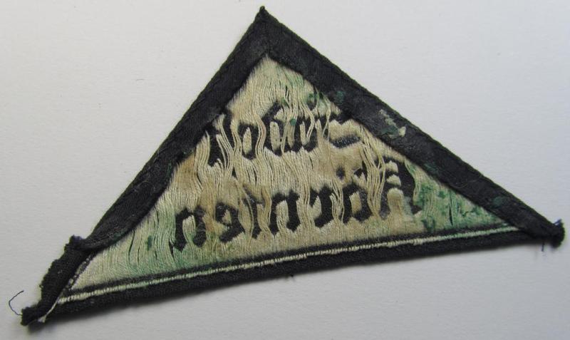 Attractive, 'HJ' ('Hitlerjugend') ie. 'BDM' ('Bund Deutscher Mädel') district-triangle (ie. 'Gebietsdreieck') entitled: 'Südost Kärnten'