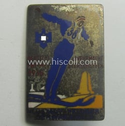 Semi-enamelled- and silver-toned 'N.S.R.L.'-related day-badge (ie. 'tinnie' or:...