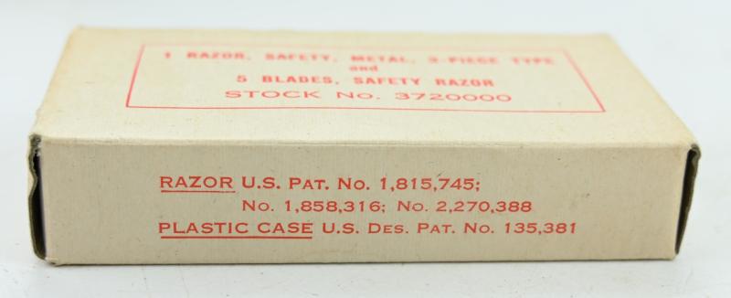 US WW2 Enlisted Men 'Gillette' Safety Razor in case