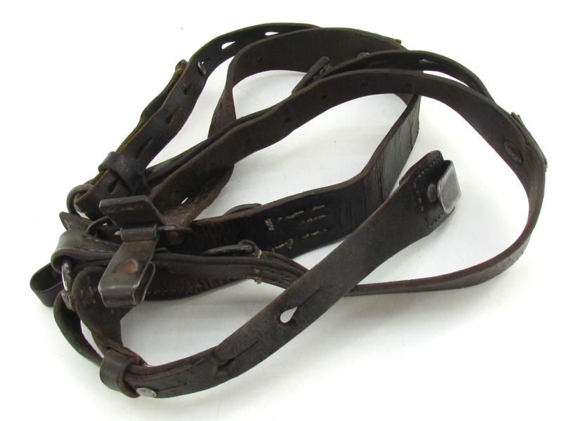 Wehrmacht leather Y-straps ‘Koppeltragegestell’