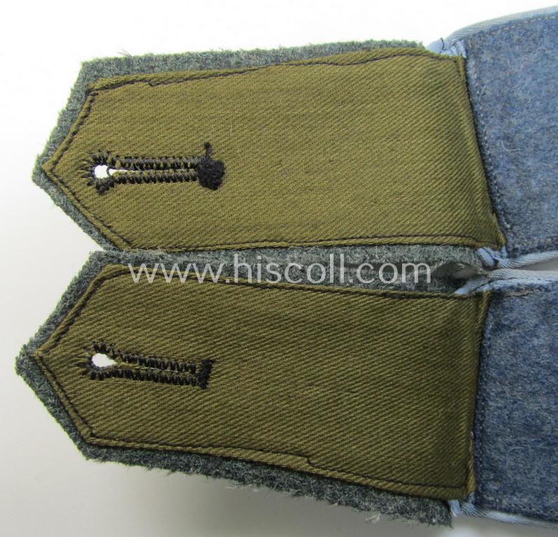 Attractive - and fully matching! - pair of Eastern-volunteer- (ie. 'Ostvölker'-) related shoulderstraps as was intended for a: 'Turkistanischer'-volunteer within the 'Deutsche Wehrmacht' (ie. within the: 'Turkistanisches Legion')