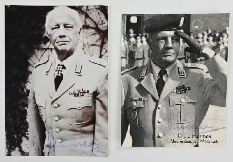 Signature of Wehrmacht Heer KC Recipient 'Othmar Hermes'
