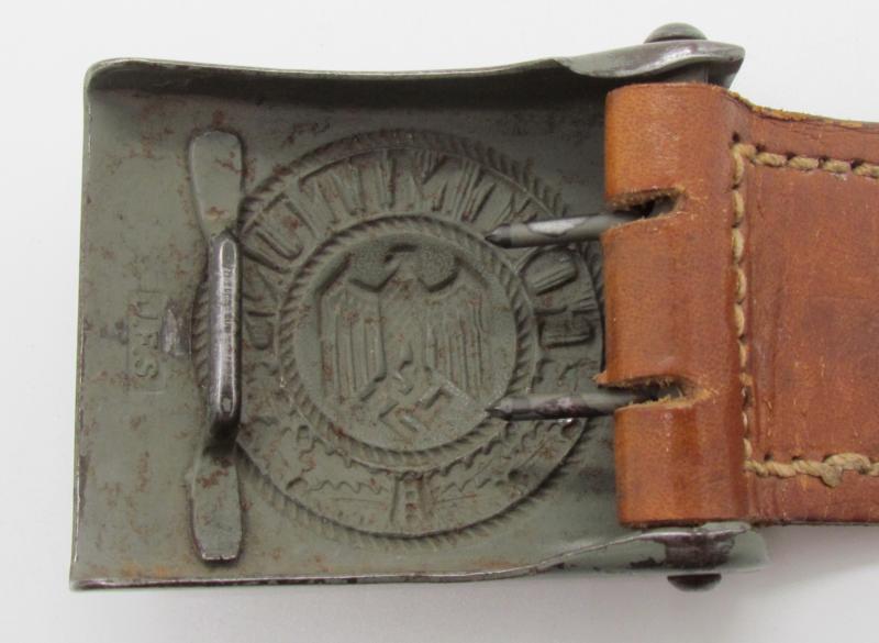 Wehrmacht (Heer) steel buckle by JFS 1942