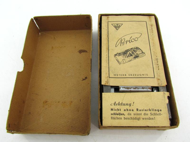 WWII Era German Razor Blade Sharpener in Original Box