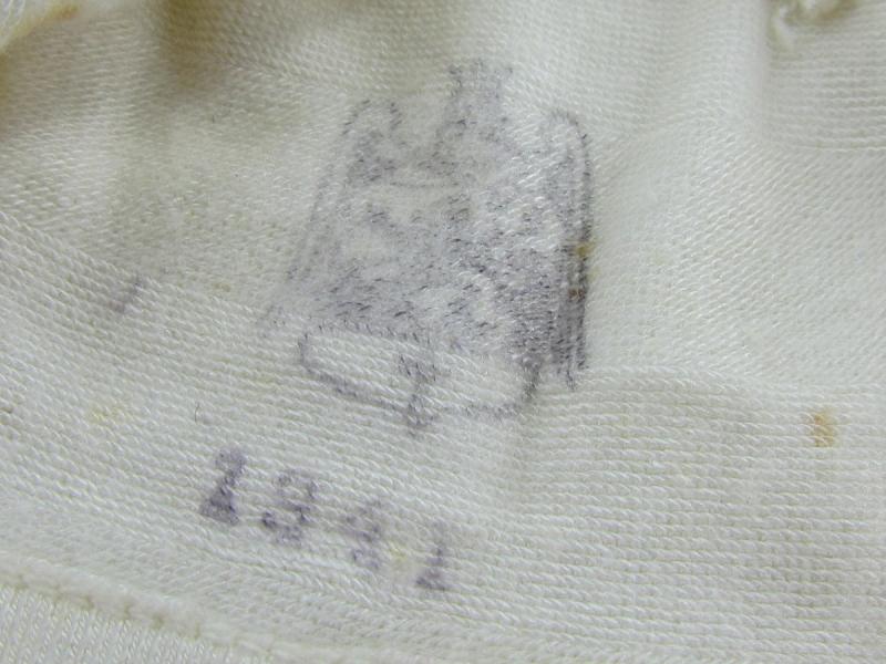 WH/SS Officer white Dress Gloves Maker Marked 1941