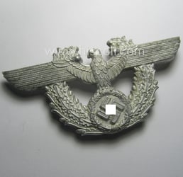 'Polizei' ie. 'Gendarmerie' (police), silver-coloured- and/or alumimium-based, enlisted-mens'-...