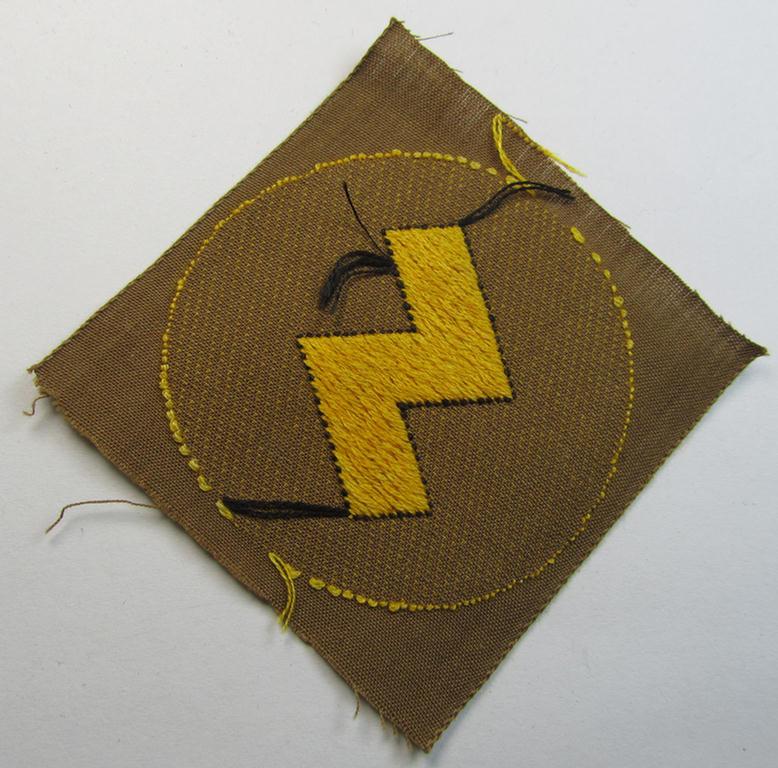 Attractive, DJ (ie. 'Deutsches Jungvolk') arm-badge as was specifically intended for usage by a member who served within the: 'Oberbann 2' (being a 'virtually mint- ie. unissued' example that is void of an 'RzM'-etiket)