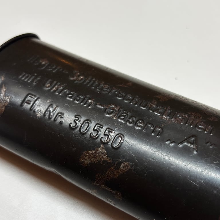 LW Ultrasin Pilot Goggles with Original Case – Late War Splitterschutzbrille