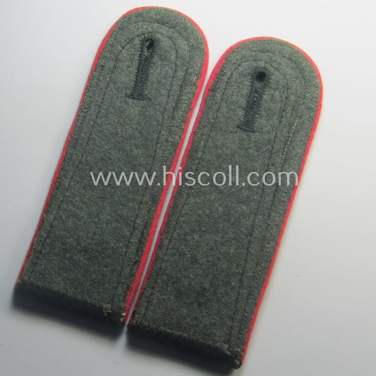 Stunning pair of WH (Heeres) neatly 'cyphered', so-called: 'M40'-pattern NCO-type shoulderstraps: 'Unteroffizier des Panzer-Schützen-Rgts. 12'