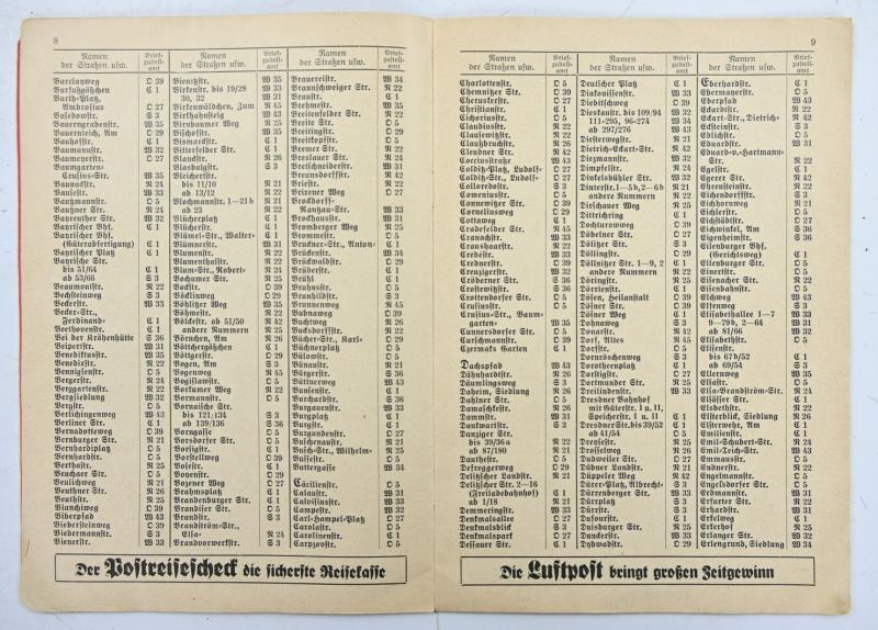 German Hitler Youth Mapcard Set 'Leipzig'