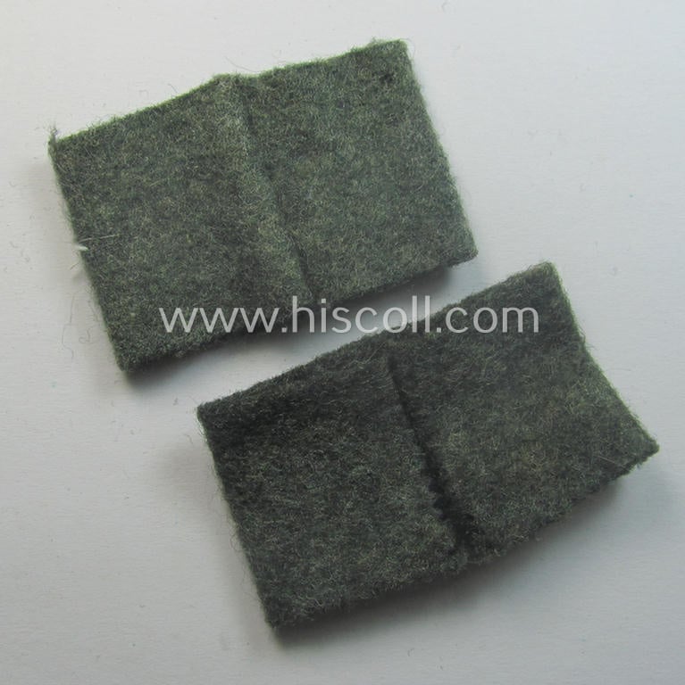 Pair of WH (Heeres) 'Grenadiere'-related, so-called: regimental shoulderstrap-'slip-ons' (ie. 'Schulterstück-Überschuben') as was intended for usage by a: 'Soldat des Grenadier-Rgts. 15'