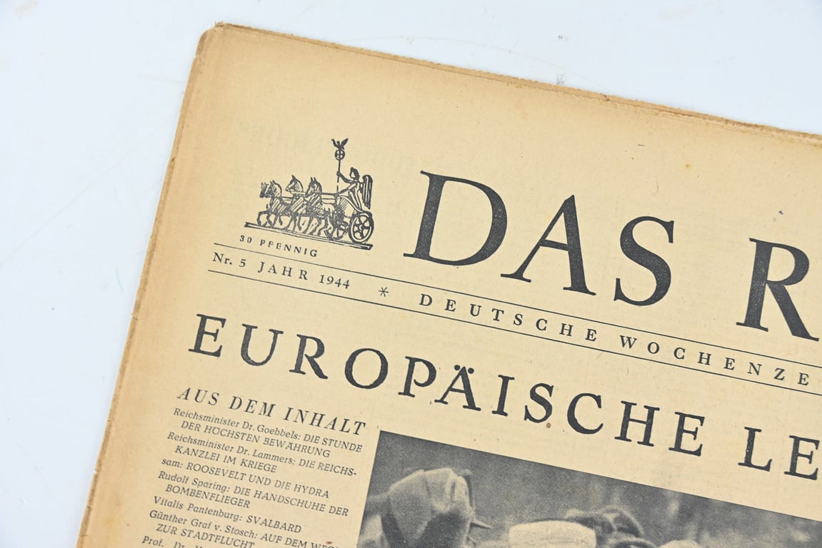 German Newspaper “Das Reich” January 1944