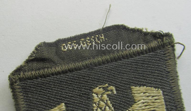 German Red Cross ('DRK' or: 'Deutsches Rotes Kreuz') tunic eagle-device (ie. 'Ärmeladler') as executed in 'BeVo'-weave-pattern