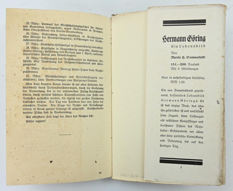 German Third Reich Book ''Hitler Regiert'