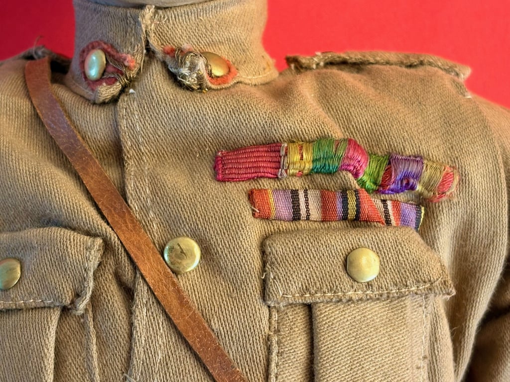 RARE HAMLEYS LORD KITCHENER PROPAGANDA TOY DOLL & BOX 1914-18.