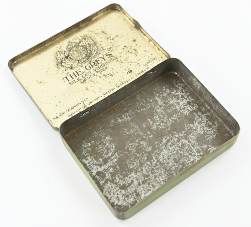 British WW2 Period 'The Greys' Virginia Cigarettes Tin box