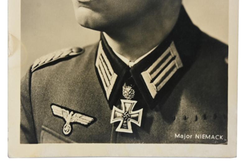 German WH Postcard 'Major Niemack'