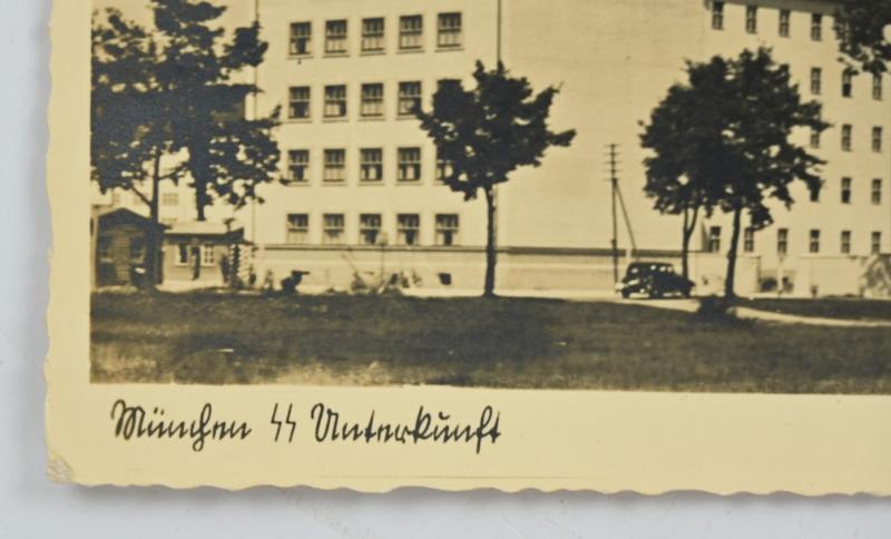 German Third Reich Postcard 'Münchener SS Kaserne'