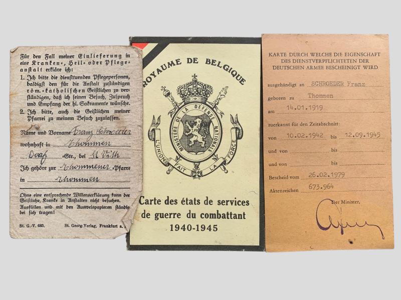 Belgium 'HEER' Award/Document Grouping