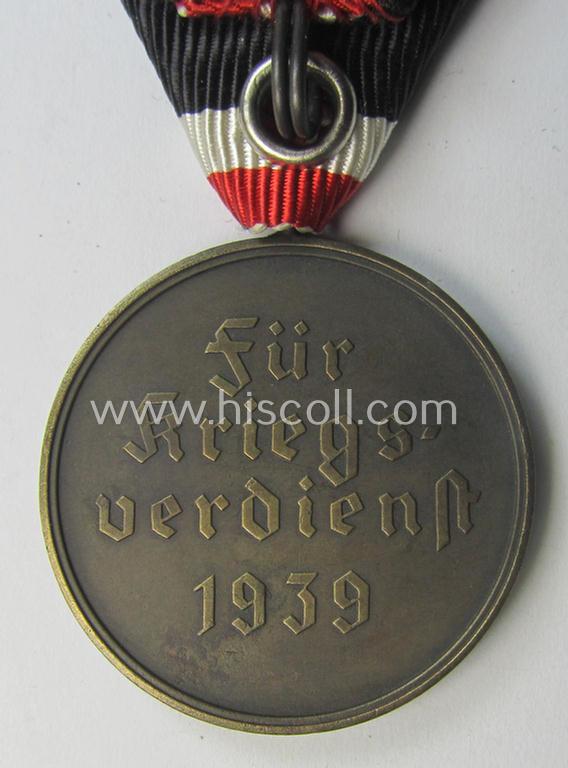 'Kriegsverdienst-Medaille 1939' on Austrian-styled ribbon (ie. 'Bandabschnitt')