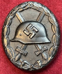 3rd Reich Verwundetenabzeichen 1939 in schwarz