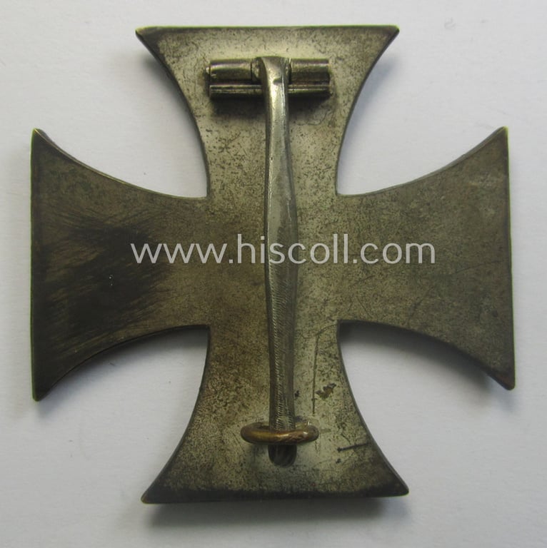 WWI-period, Iron Cross 1st class (or: 'Eisernes Kreuz 1. Klasse') being a nicely preserved- (albeit typical non-maker-marked!) example that came stored in its period-etui as found