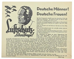 German Luftschutz Flyer 'Goring'