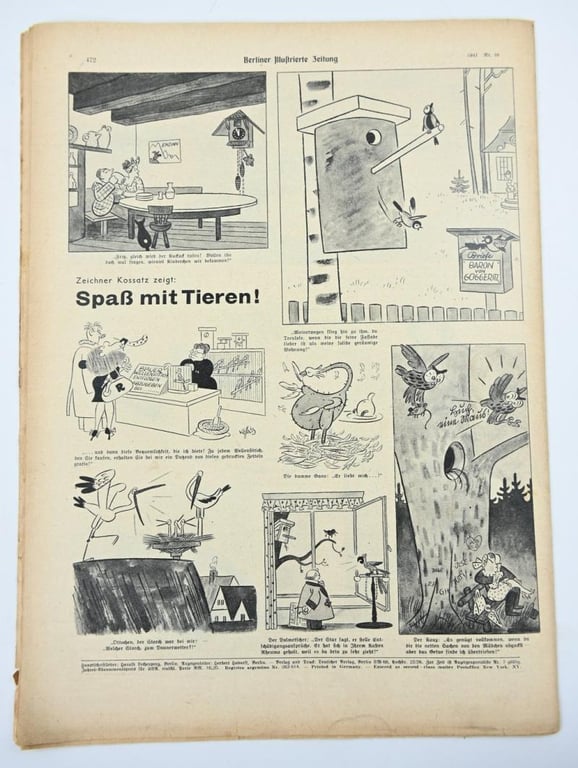 German Berliner Illustrierte Zeitung Newspaper April 1941