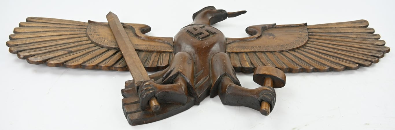 German Hitler Youth Wooden Wall Eagle