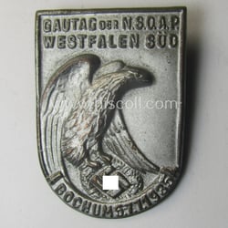 Commemorative - zinc-based and silver-coloured - N.S.D.A.P.-related 'tinnie',...