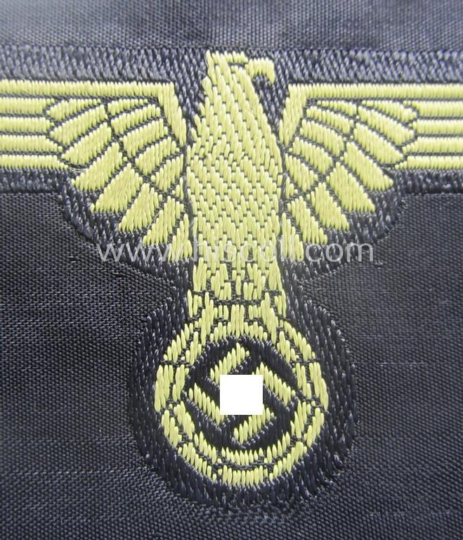 'SS' (ie. 'Waffen-SS') 'BeVo'-woven, EM- (ie. NCO-pattern) tropical-styled arm-eagle (ie. 'Tropen-Ärmeladler für Mannschaften u. Unterführer der Waffen-SS')