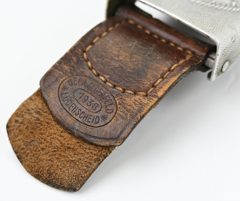 German WH Heer Beltbuckle with Tab 'Gebr. Gloerfeld 1938'