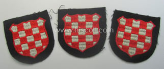 Croatian, Waffen-SS 'volunteer' arm-shield as was specifically intended...