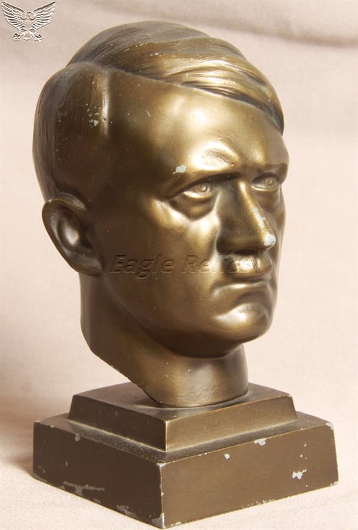 Signed Adolph Hitler ¼ Sized Bust