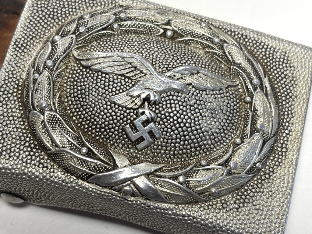 LW Aluminum Buckle with leather tab "J.Feix-Söhne" 1939