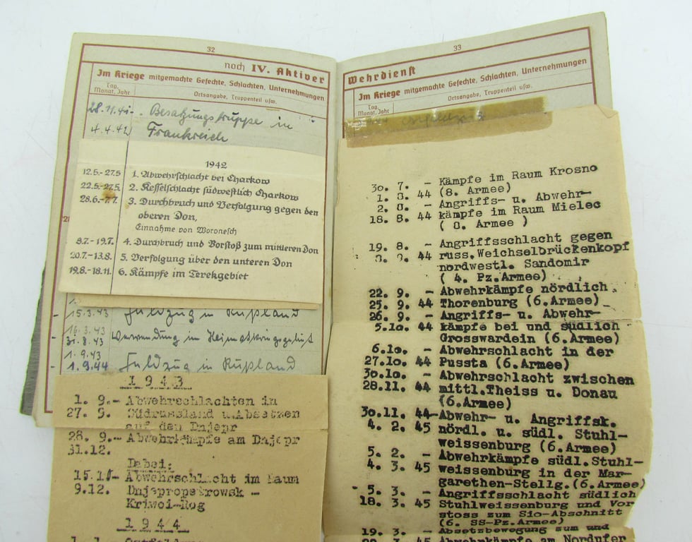 Document/Medal grouping, 23rd Panzer divison Panther V crewman ( including Panzerkampfabzeichen 25!)