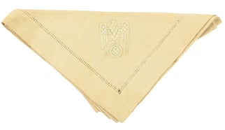 German Third Reich Adolf Hitler Personal Cloth Napkin