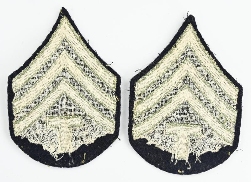 US WW2 Technical Sergeant Chevron Set