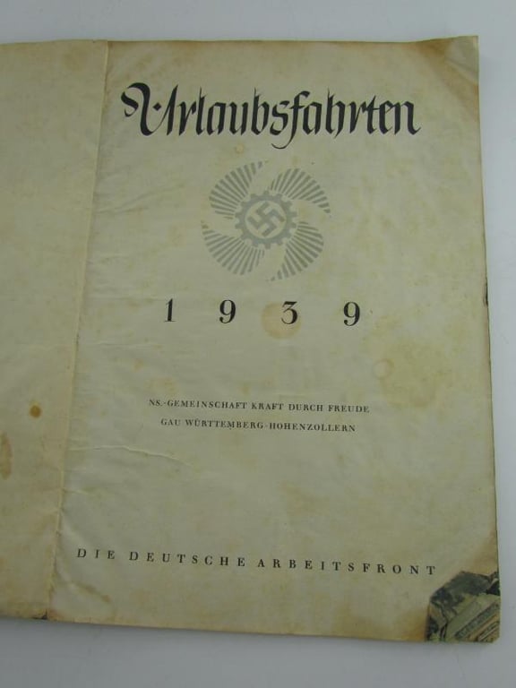 Book : Urlaubsfahrten 1939  ( Kraft Durch Freude )