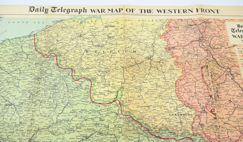British WW2 Eastern Front Map with Paper Flags