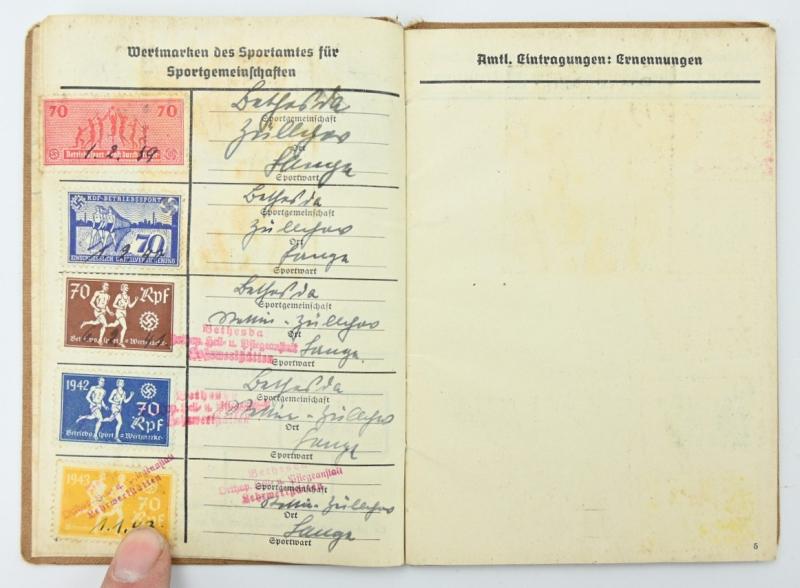 German Third Reich Paper Document set 'Stettin'